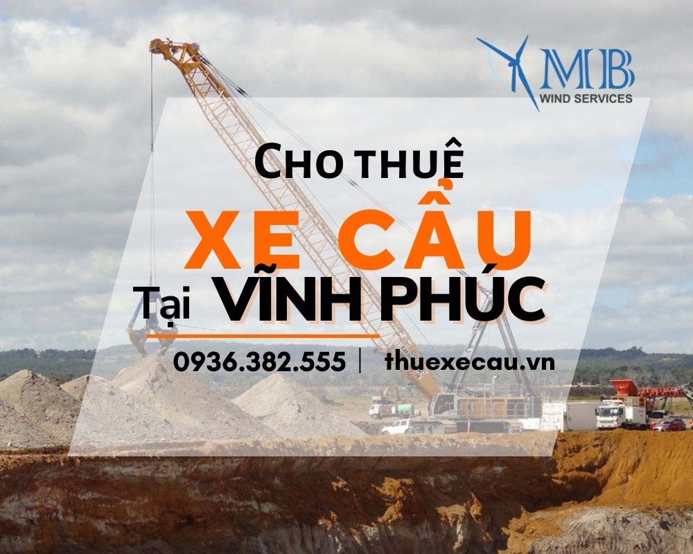 Cho thuê xe cẩu tại Vĩnh Phúc